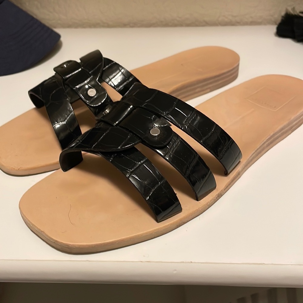Dolce Vita Embossed Slides